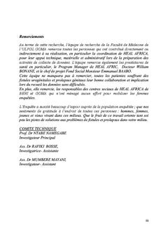 Profil des Patientes operees