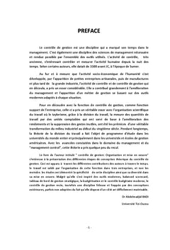 Controle de Gestion: Organisation et Mise en oeuvre