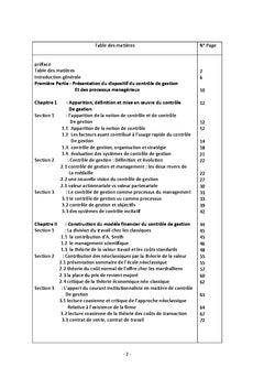 Controle de Gestion: Organisation et Mise en oeuvre