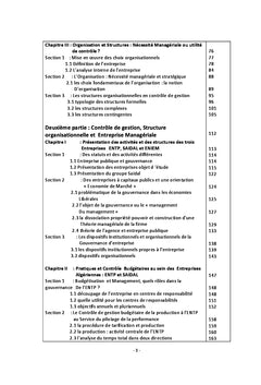 Controle de Gestion: Organisation et Mise en oeuvre