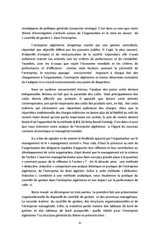 Controle de Gestion: Organisation et Mise en oeuvre