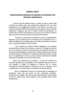 Controle de Gestion: Organisation et Mise en oeuvre