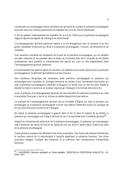 La pratique de l'accompagnement