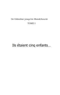 Ils étaient cinq enfants...