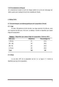 Morbimortalité des AVC au CNHU H.K Maga de Cotonou