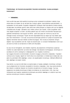 L'économie collaborative et ses nouvelles mutations