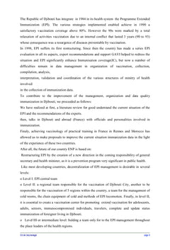 Organisation, gestion et qualité des données de vaccination à Djibouti