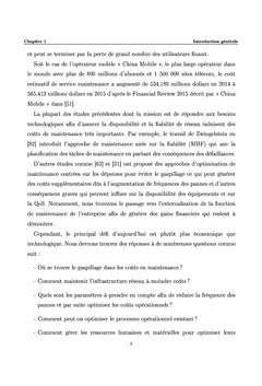 Optimisation des coûts de maintenance dans le secteur de telecoms