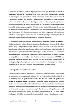 La performance sociale au travail