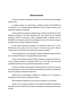 Developpement et optimisation d'un agro-composite chenevotte et amidon
