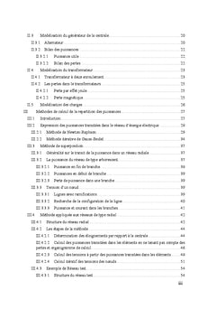 Methode de calcul de flux de charge dans un reseau radial
