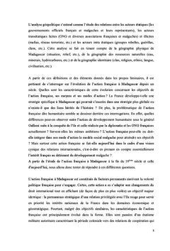 Geopolitique des relations franco-malgaches (19eme/21eme siècles)