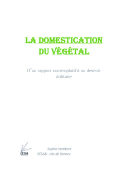 La domestication du végétal