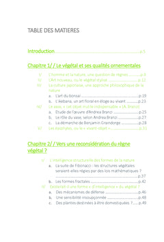 La domestication du végétal