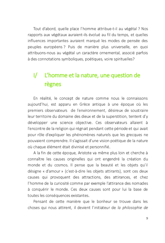 La domestication du végétal