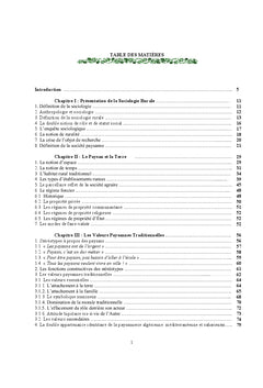 Elements de sociologie de la campagne algérienne