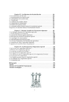 Elements de sociologie de la campagne algérienne