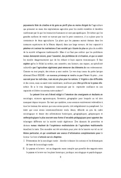 Elements de sociologie de la campagne algérienne