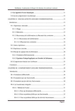 Modélisation de fluage et de relaxation des matériaux à mémoire