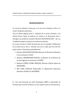Formation continue et compétitivité des entreprises marocaines
