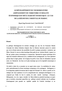 L'aménagement touristique dans l'Oriental du Maroc