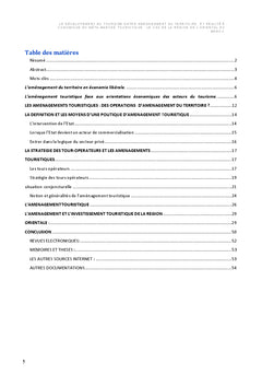 L'aménagement touristique dans l'Oriental du Maroc