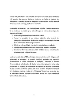 Pratiques des organismes communautaires à l'égard des femmes immigrées