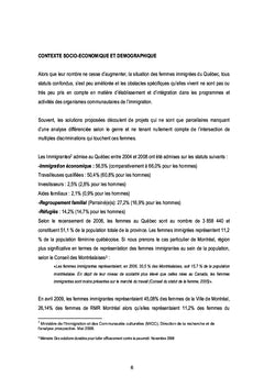 Pratiques des organismes communautaires à l'égard des femmes immigrées