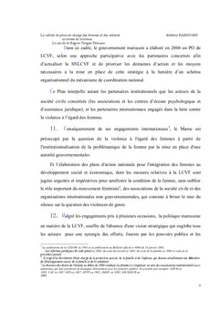 La cellule de prise en charge des femmes et des enfants victimes de violence
