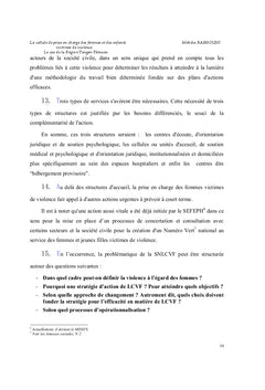 La cellule de prise en charge des femmes et des enfants victimes de violence
