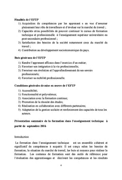 Problematique de mise en oeuvre de l'Approche Par Competence