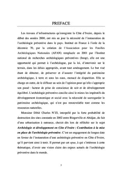 Archéologie préventive en Côte d'Ivoire