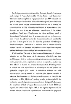 Archéologie préventive en Côte d'Ivoire