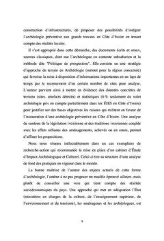 Archéologie préventive en Côte d'Ivoire
