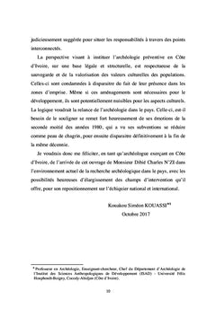 Archéologie préventive en Côte d'Ivoire