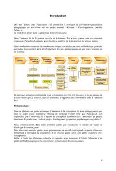 Vers une méthodologie pour la conception des Serious Games