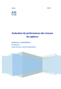 Evaluation de performances des reseaux de capteurs