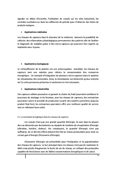Evaluation de performances des reseaux de capteurs