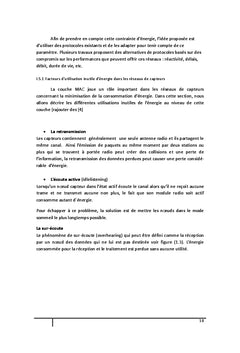 Evaluation de performances des reseaux de capteurs
