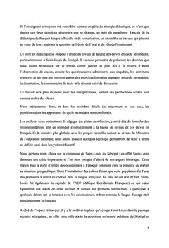 Niveau en français des élèves au Sénégal: Analyses et Perspectives