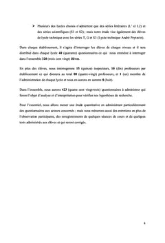Niveau en français des élèves au Sénégal: Analyses et Perspectives