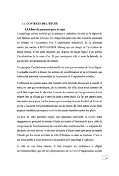 Orpaillage en Côte d'Ivoire: les mécanismes d'une entreprise locale