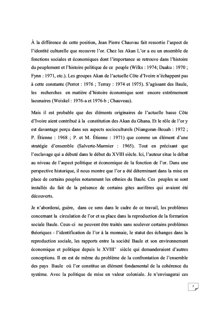 Orpaillage en Côte d'Ivoire: les mécanismes d'une entreprise locale