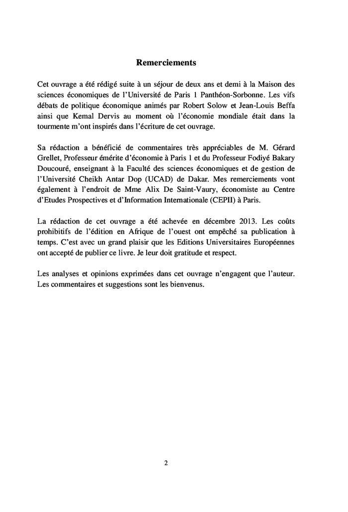 Tome I: Analyse des fluctuations induites par les chocs exogenes