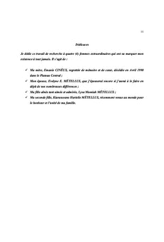 Etude diagnostique du Bassin Versant de la Riviere Samana, Hinche