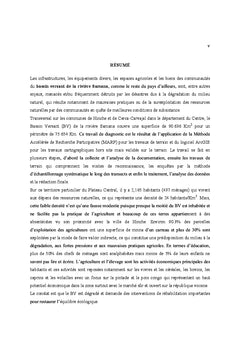 Etude diagnostique du Bassin Versant de la Riviere Samana, Hinche