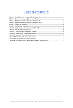 Dimensionnement et optimisation du rendement d'une MCH