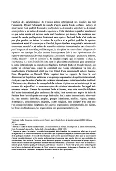 La responsabilite de proteger dans les relations internationales