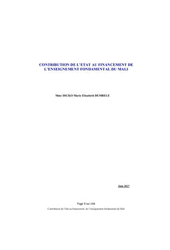 Contribution de l'etat