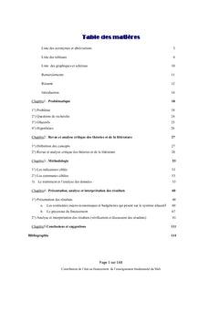 Contribution de l'etat